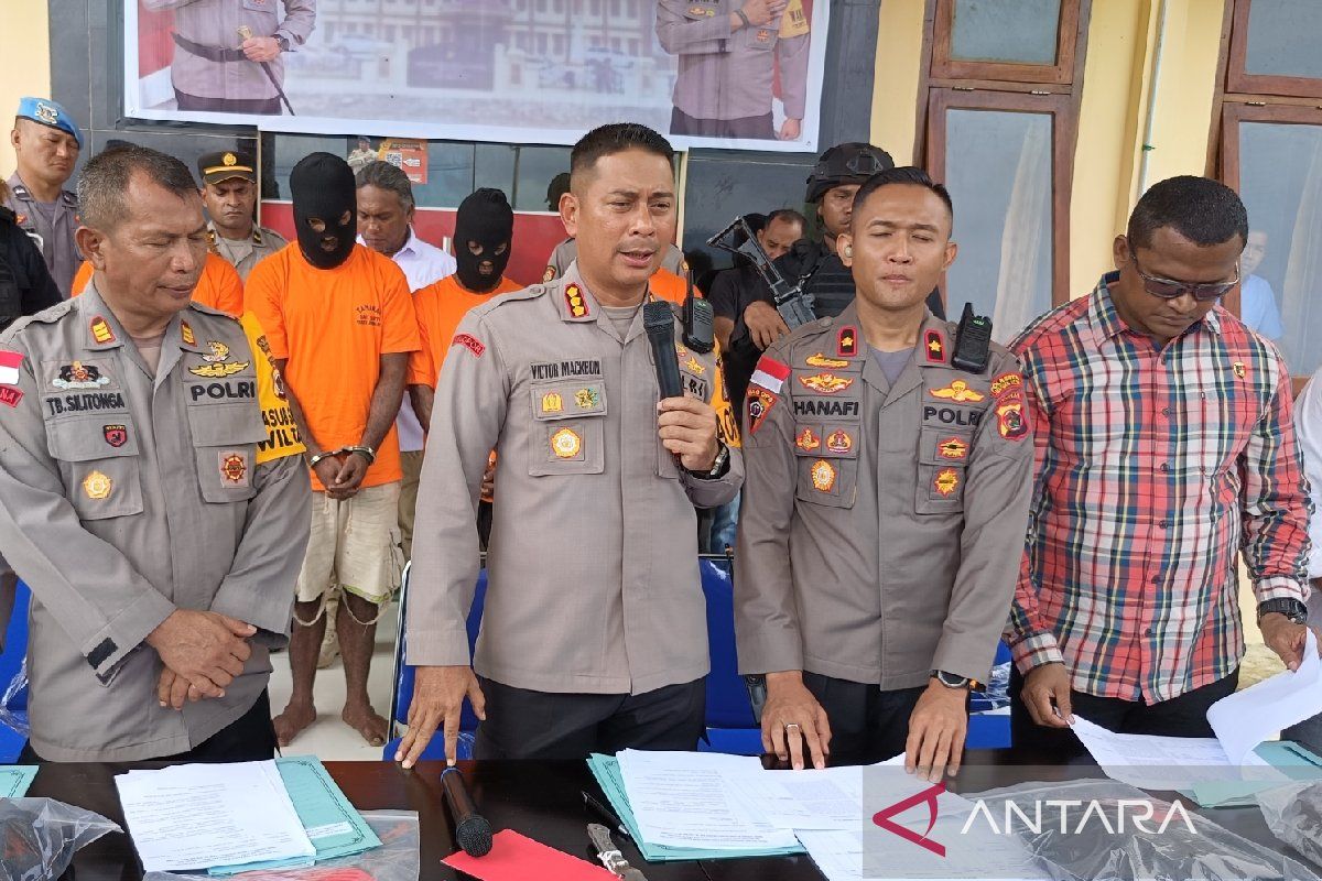 Kapolresta Kombes Victor:Empat pelaku pencurian dan kekerasan di Holtekamp ditangkap