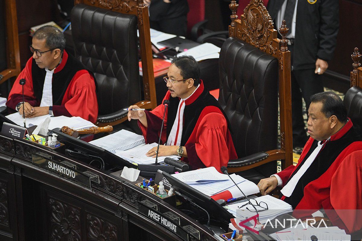 MK terima kesimpulan sidang sengketa Pilpres hari ini