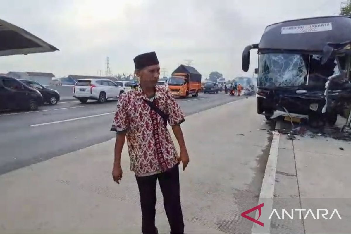 Sopir Primajasa sempat hindari Gran Max di Tol Jakarta-Cikampek