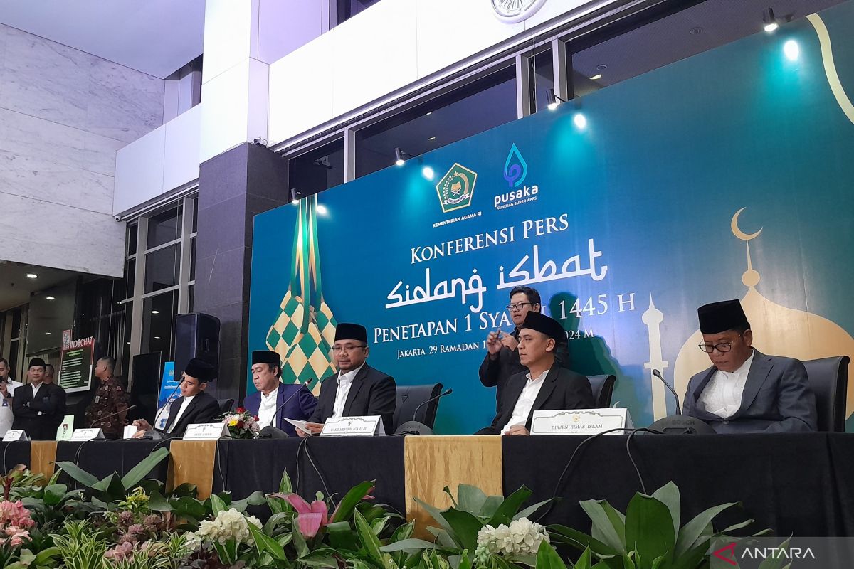 Pemerintah menetapkan Idul Fitri 1445 Hijriah jatuh pada Rabu 10 April 2024