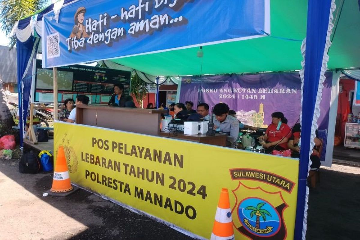 Terminal Malalayang berangkatkan delapan bus penumpang mudik ke Gorontalo