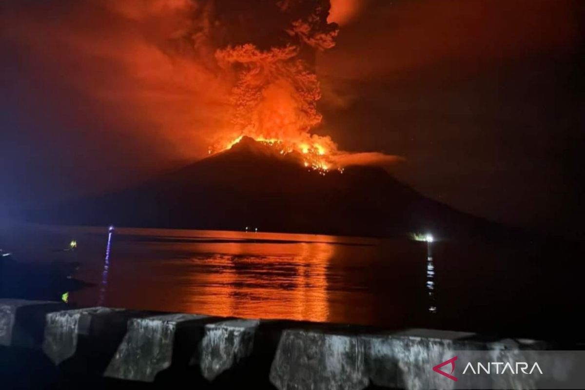 BMKG memanfaatkan seluruh teknologi mitigasi tsunami erupsi Gunung Ruang