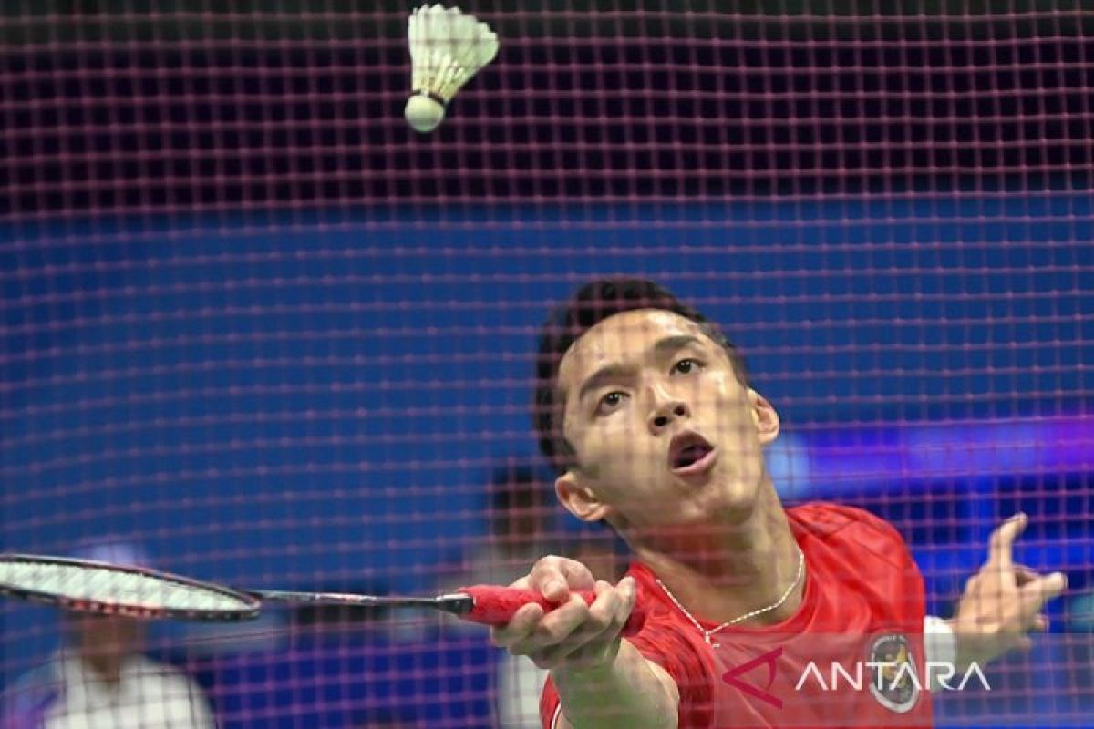 Jonatan Christie bawa Indonesia unggul 3-0 atas Inggris dalam fase grup