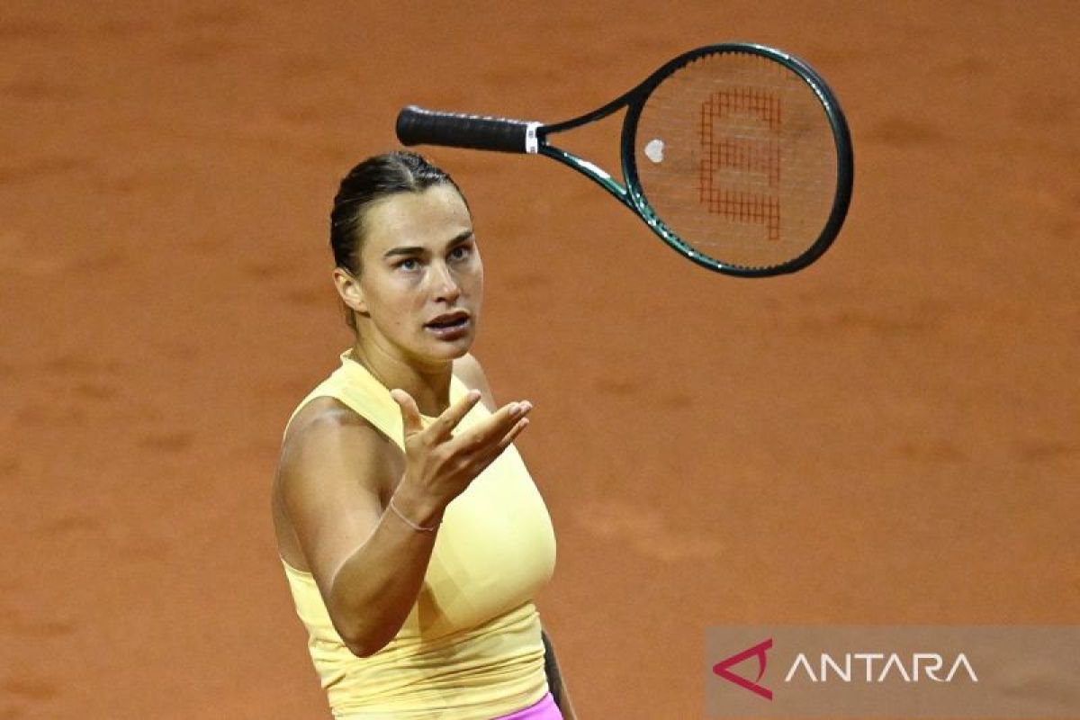 Sabalenka tahan rasa sakit untuk hindari kekecewaan di Italian Open