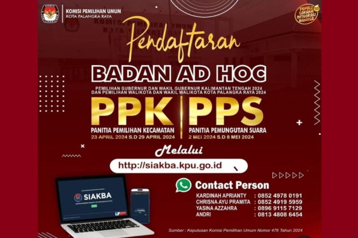 KPU Kota Palangka Raya mulai jaring PPK Pemilu 2024