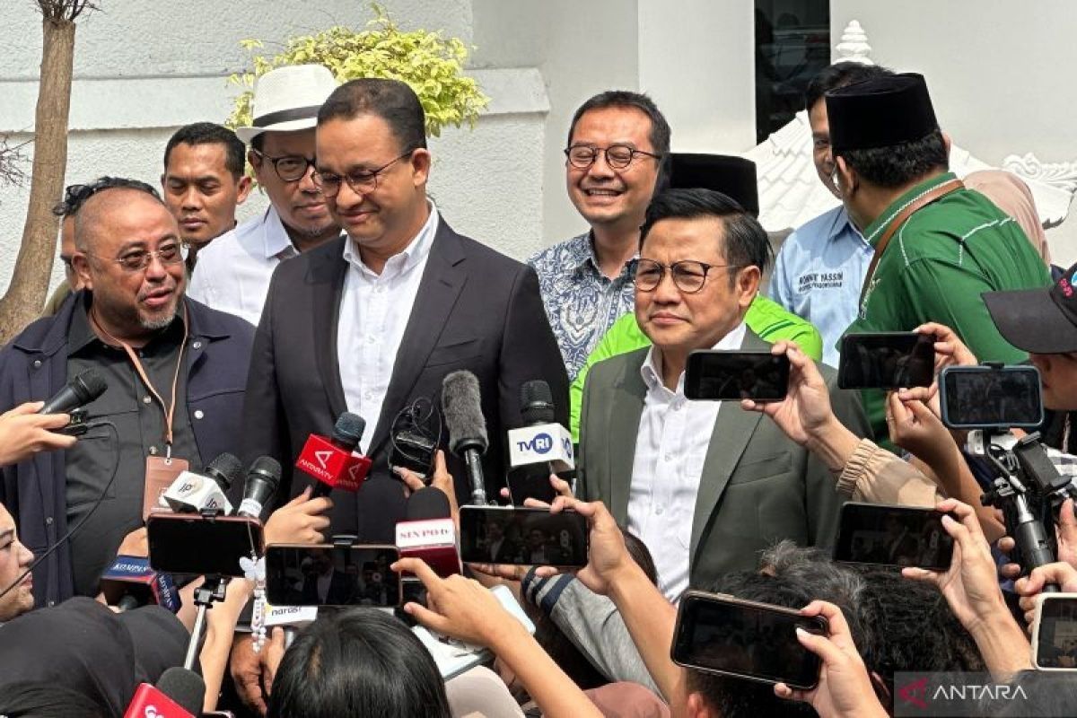 Anies-Muhaimin tiba di Kantor KPU hadiri penetapan capres-cawapres terpilih