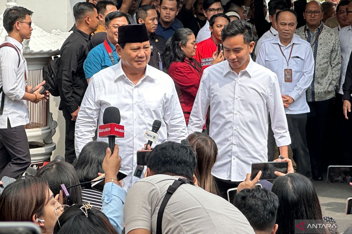 Prabowo-Gibran tiba di KPU hadiri penetapan capres-cawapres terpilih