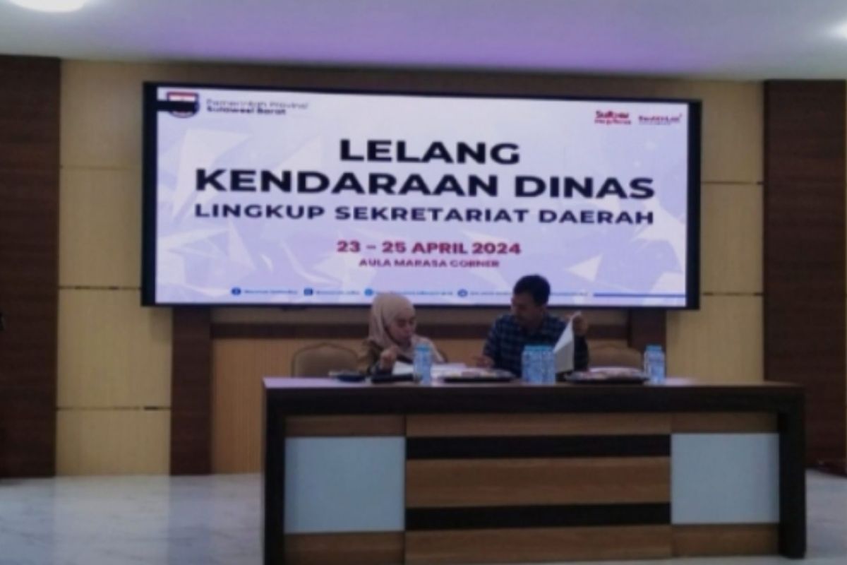 Pemprov Sulbar lelang 44 kendaraan dinas untuk hasilkan PAD