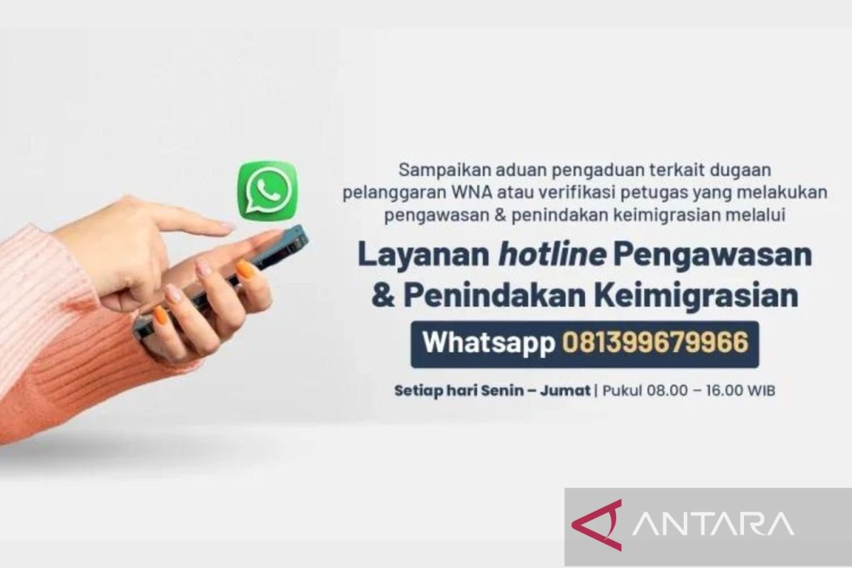 Laporkan bila ada aktivitas mencurigakan WNA melalui "hotline" Imigrasi