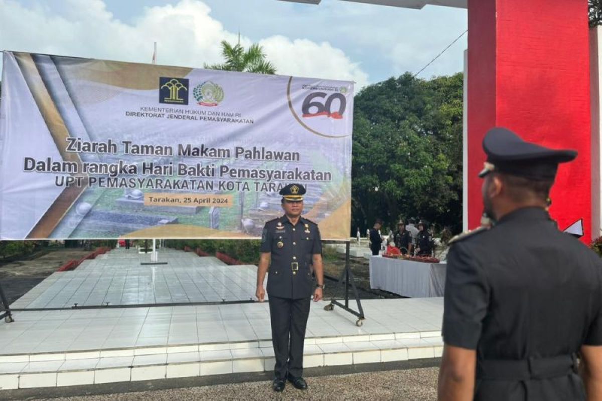 Lapas Tarakan Gelar Upacara Ziarah Tabur Bunga di TMP Dwikora