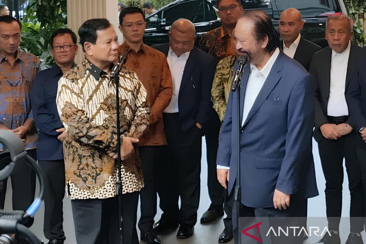 Prabowo dan Surya Paloh sepakat bekerja sama untuk kepentingan rakyat