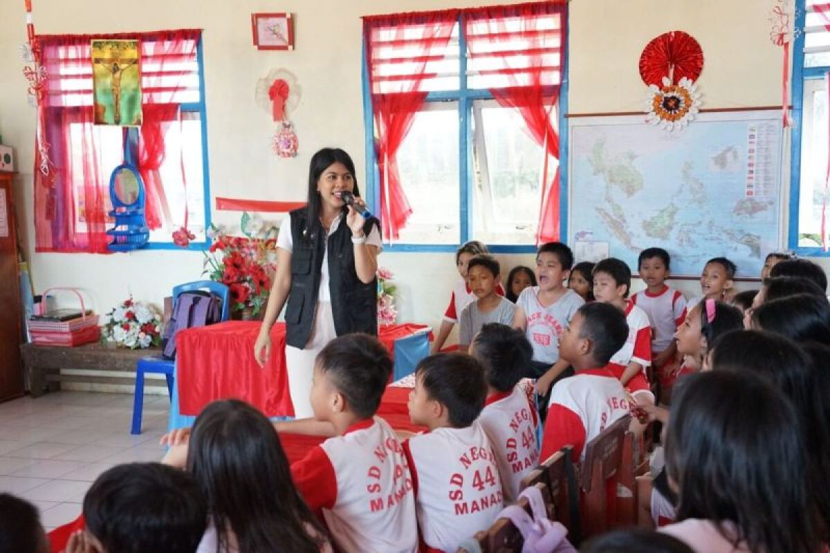 Kanwil Kemenkumham Sulut kenalkan Hak Cipta dan Merek kepada siswa