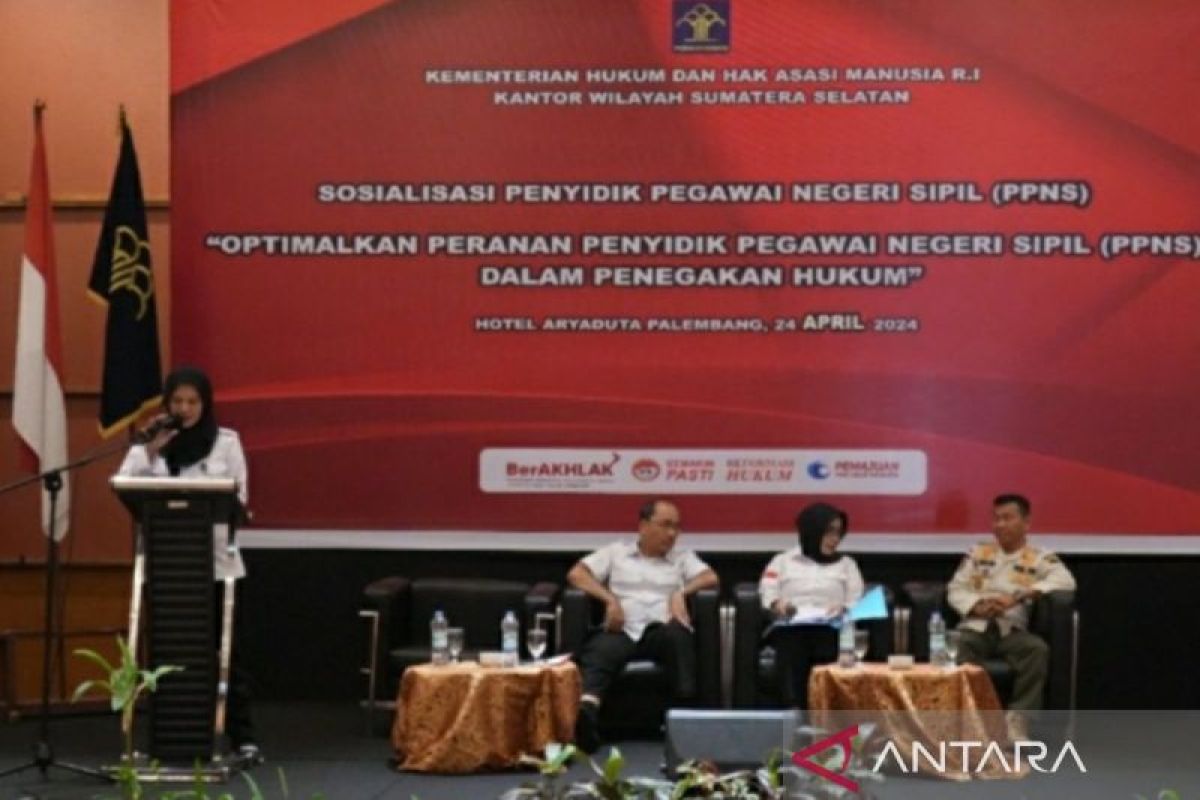 Kemenkumham Sumsel tingkatkan peran penyidik PNS dalam penegakan hukum