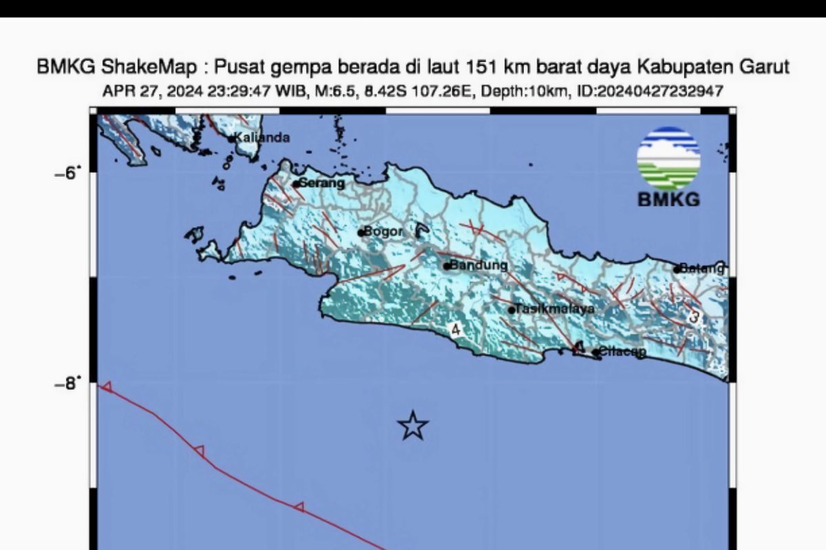 Deformasi batuan dalam picu gempa tektonik di Jabar