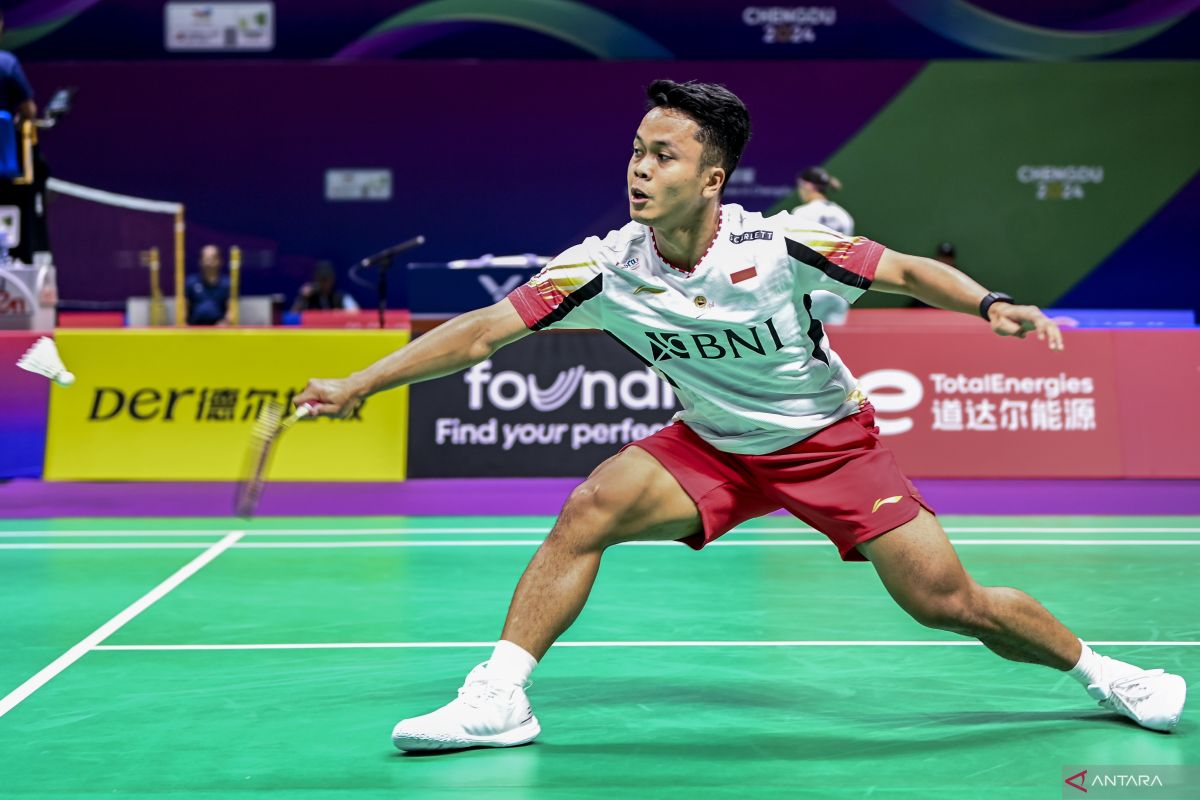 Ginting buka kemenangan pertama Indonesia atas Korsel di pertandingan tunggal putra