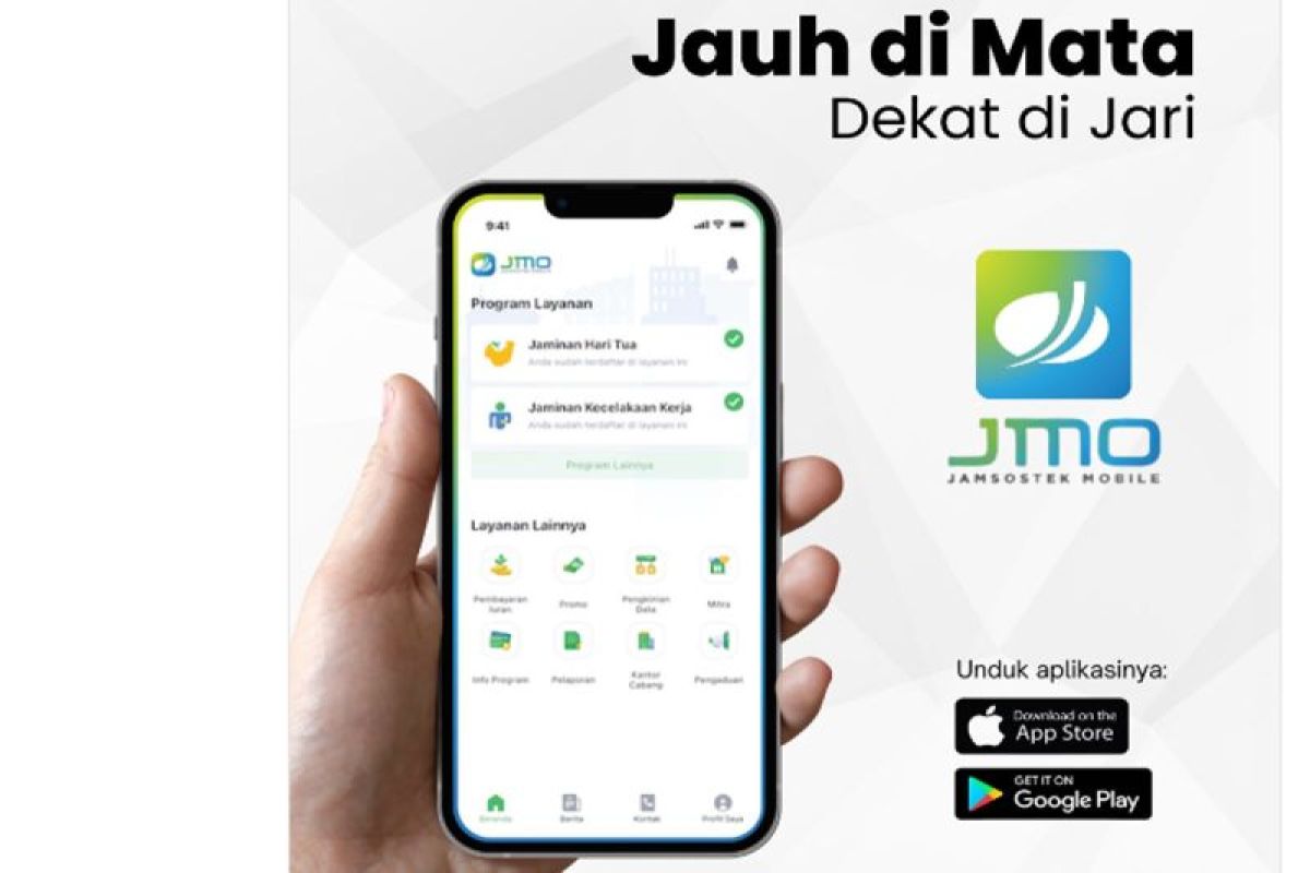 Aplikasi JMO permudah layanan peserta BPJS Ketenagakerjaan