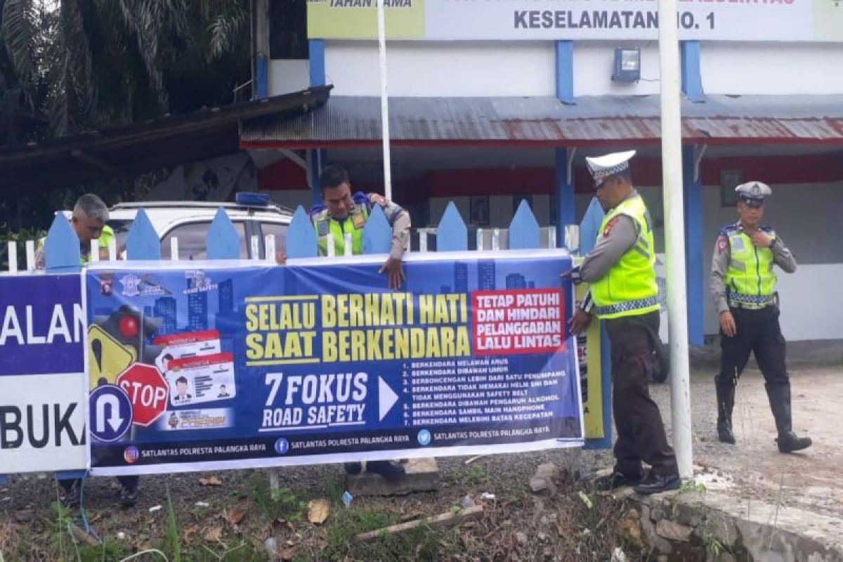 Polisi sosialisasikan tujuh penyebab lakalantas di Palangka Raya