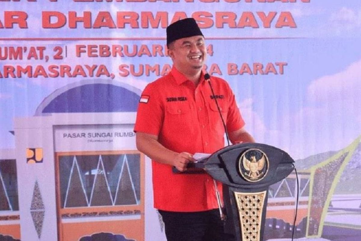 Bupati Dharmasraya hadiri Groundbreaking pembangunan pasar rakyat modern