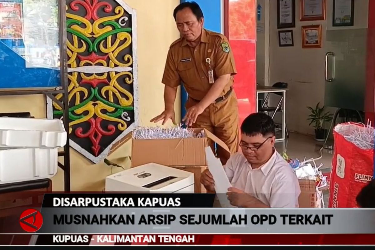 Disarpustaka Kapuas musnahkan arsip sejumlah OPD terkait