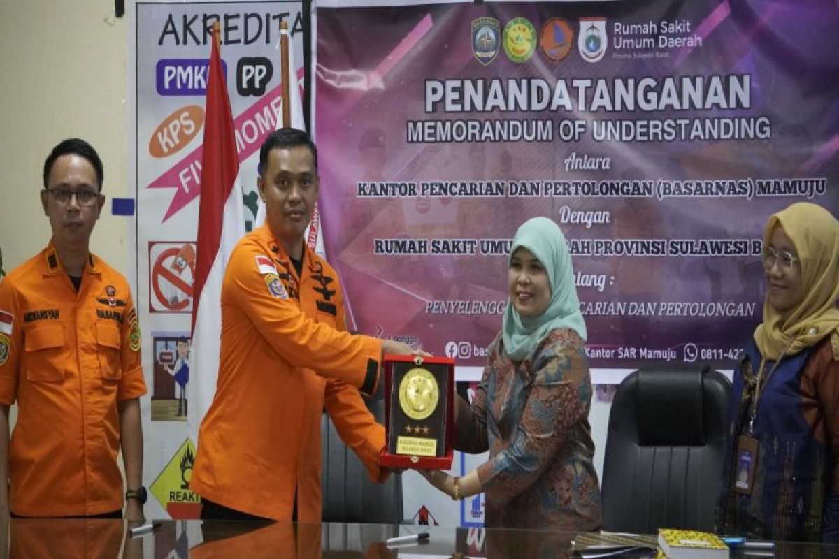 Basarnas dan RSUD Sulbar menandatangani kesepakatan penyelenggaraan SAR