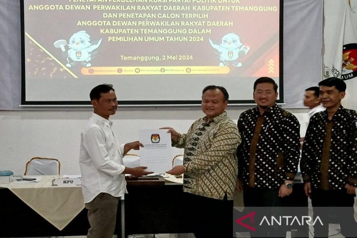 Tiga partai sama kuat di DPRD Kabupaten Temanggung