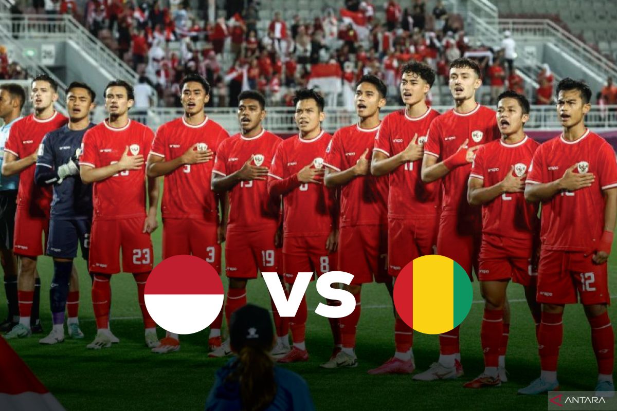 Jadwal Indonesia vs Guinea, kesempatan terakhir untuk tiket Olimpiade Paris