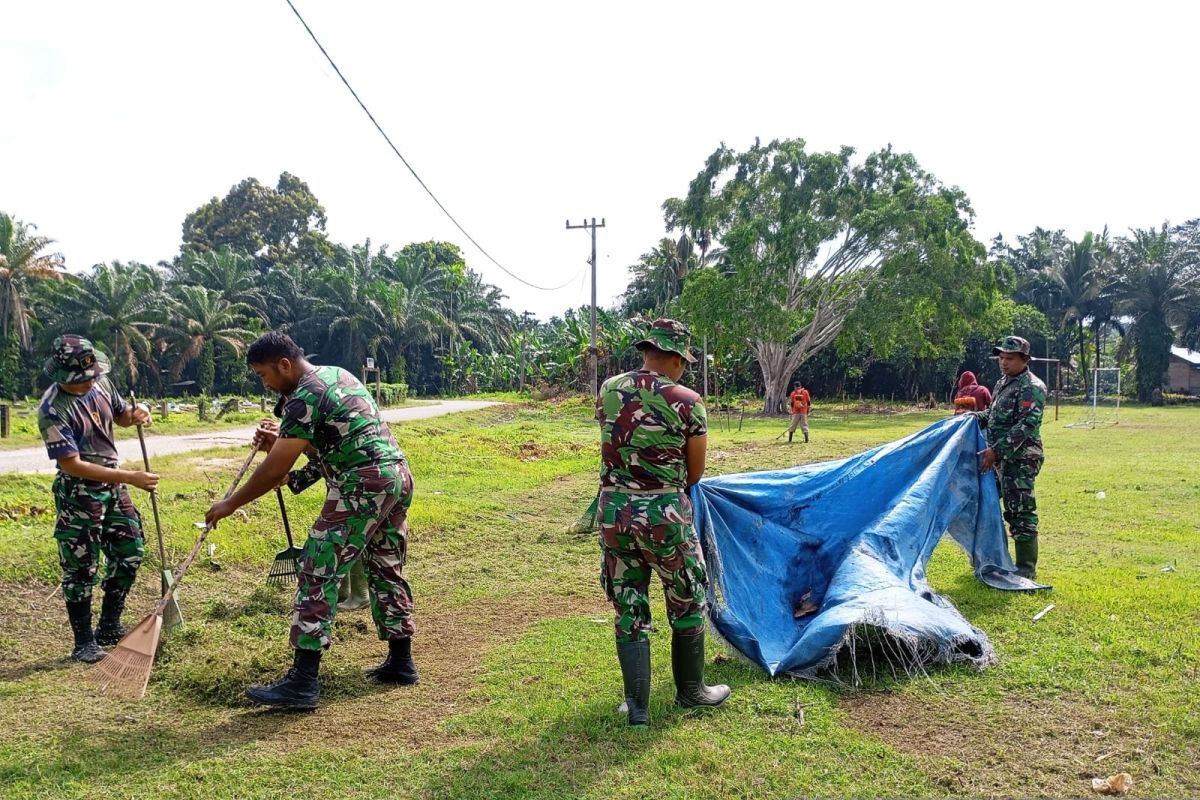 Kodim 0302/Inhu mulai dirikan Posko untuk TMMD ke-120