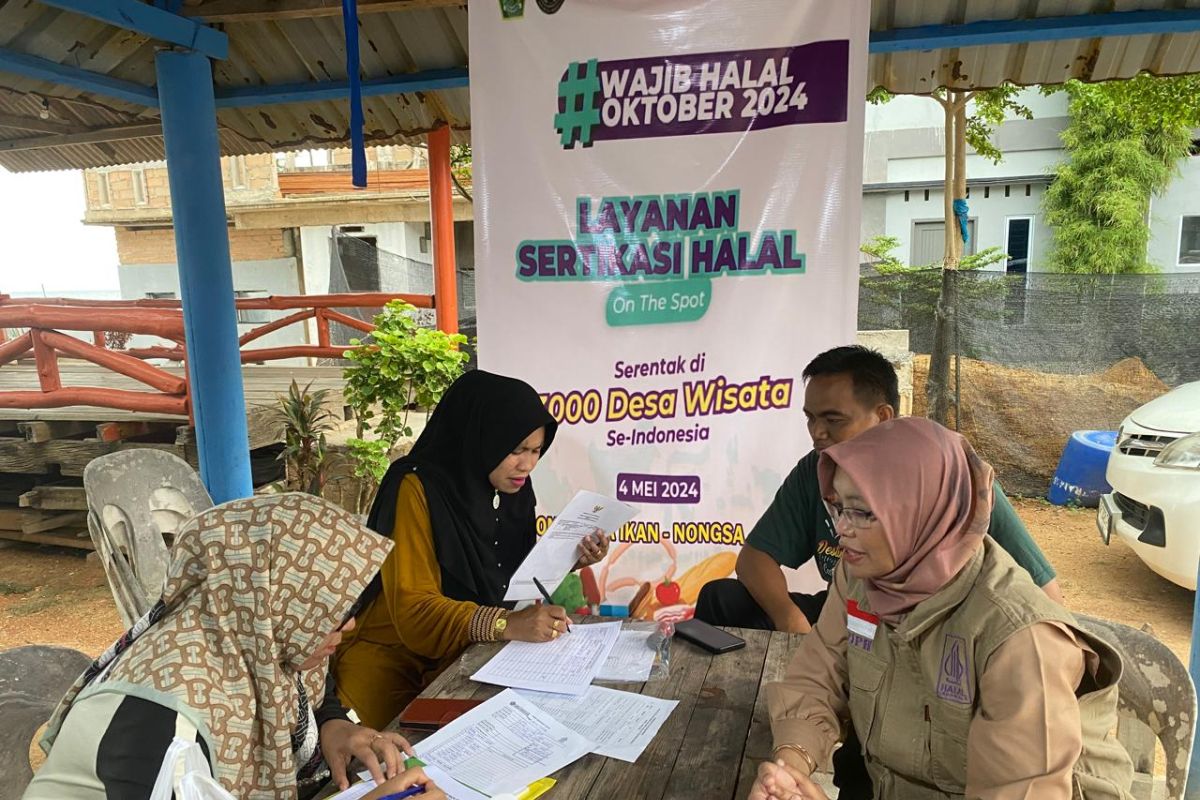 Pemerintah pacu sertifikasi halal produk makanan-minuman desa wisata