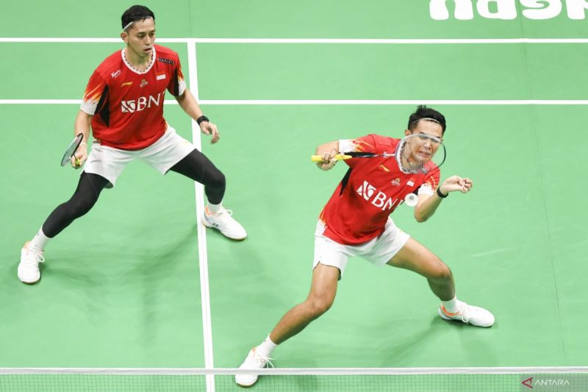 Ganda putra Fajar/Rian keluar sebagai "runner-up" Singapore Open 2024