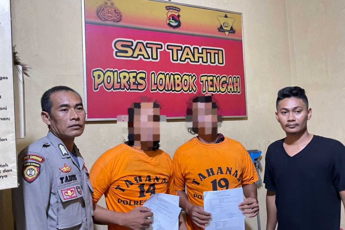 Polres Lombok Tengah tahan dua oknum LSM SN