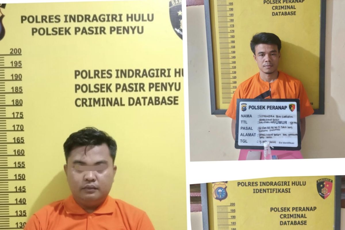 Polres Inhu tangkap tiga pengedar sabu