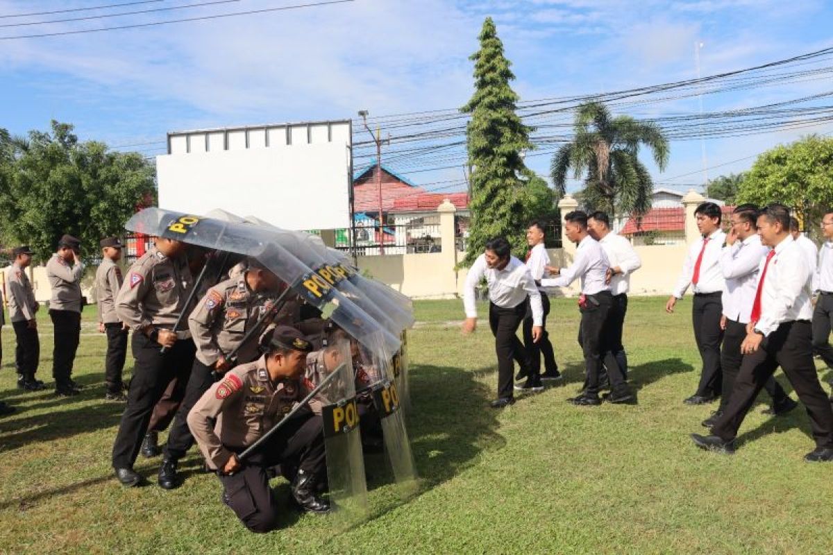 Polresta Palangka Raya mulai gencar latihan dalmas hadapi Pilkada 2024