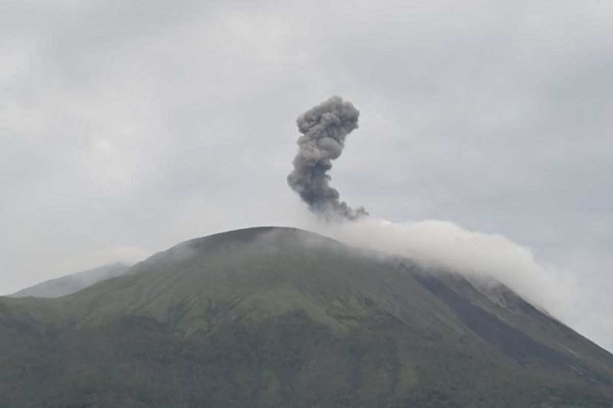 PGA: Terjadi 94 kali gempa hembusan di puncak Gunung Ile Lewotolok