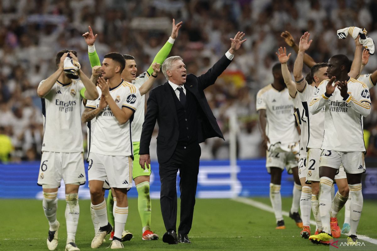 Ancelotti sebut lawan Granada "akan bagus" untuk persiapan final Liga Champions