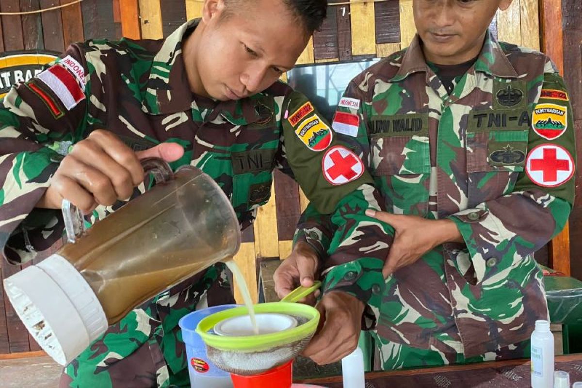 Satgas Pamtas RI-PNG manfaatkan bunga lavender jadi obat nyamuk