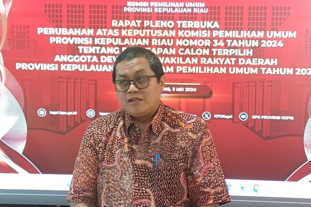 KPU pastikan tidak ada calon independen di Pilgub Kepri 2024