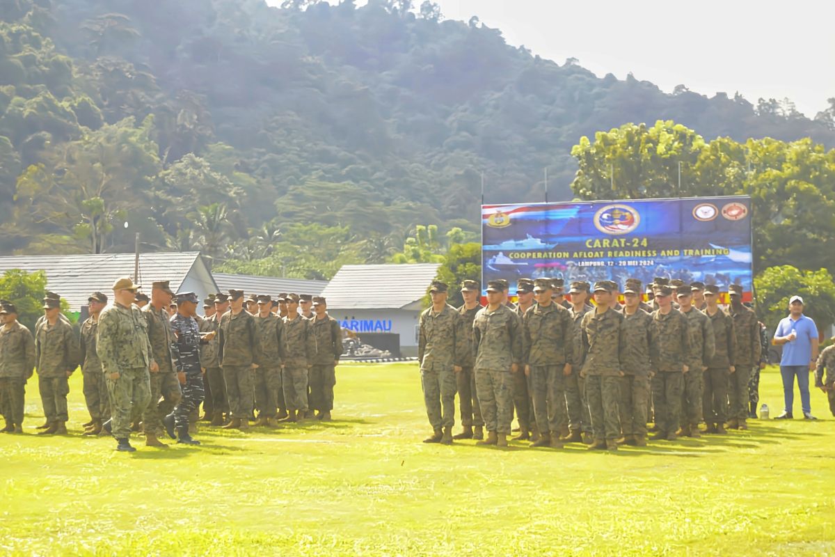 TNI AL gelar Latma CARAT bersama US Navy dan USMC di Lampung