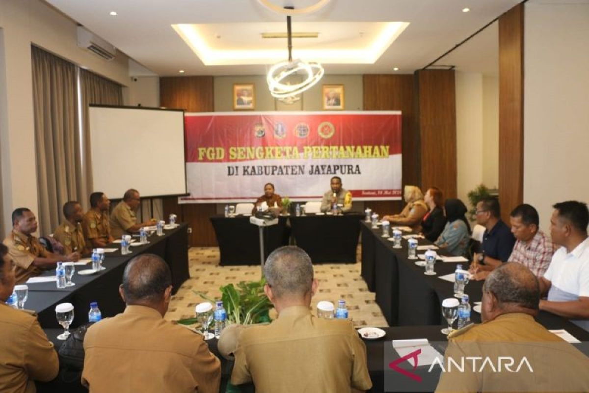 Polres dengan Pemkab Jayapura gelar FGD atasi permasalahan tanah