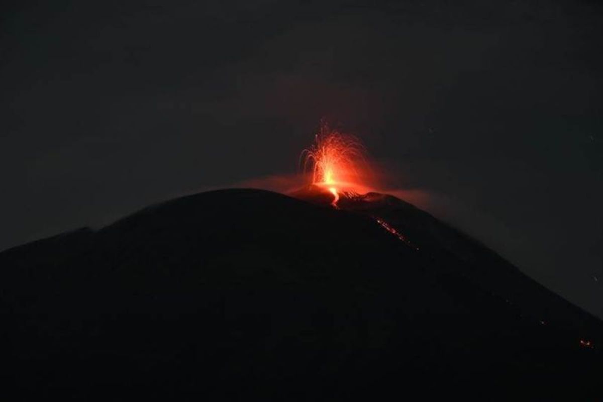 PGA : Sebelas kali erupsi terjadi di puncak Lewotolok