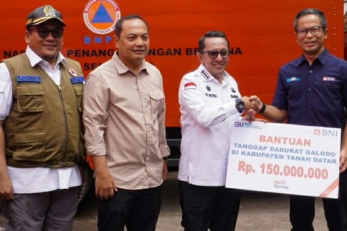 BNI kembali berikan bantuan untuk korban bencana alam Sumbar