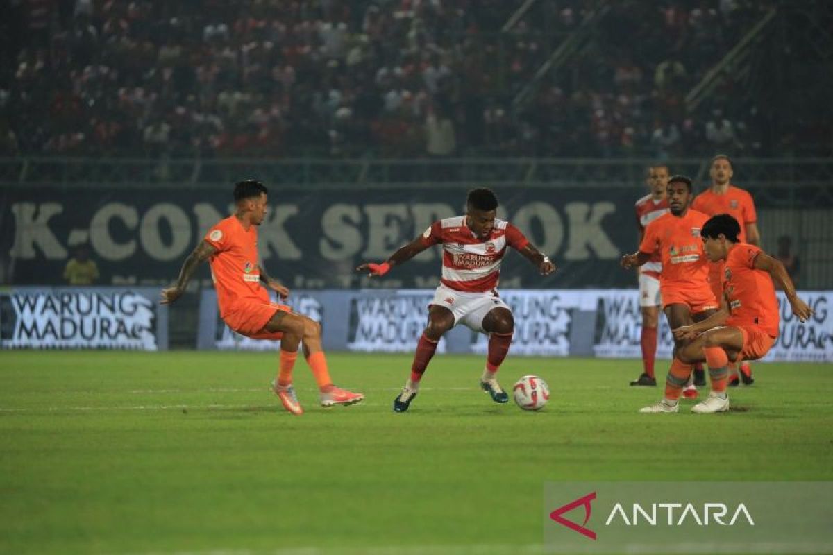 Liga 1 Indonesia - Madura United taklukkan Borneo FC 1-0 di leg pertama semifinal