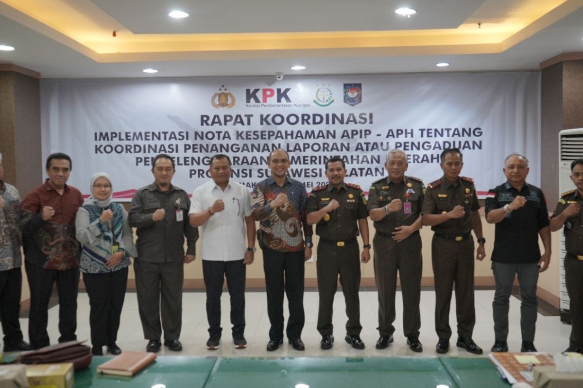 Kejati Sulsel koordinasikan Nota Kesepahaman APIP dan APH