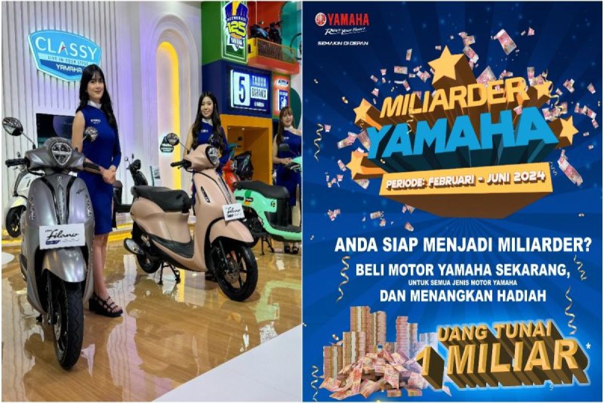 Berlangsung sampai Juni, beli motor Yamaha berpeluang jadi miliarder