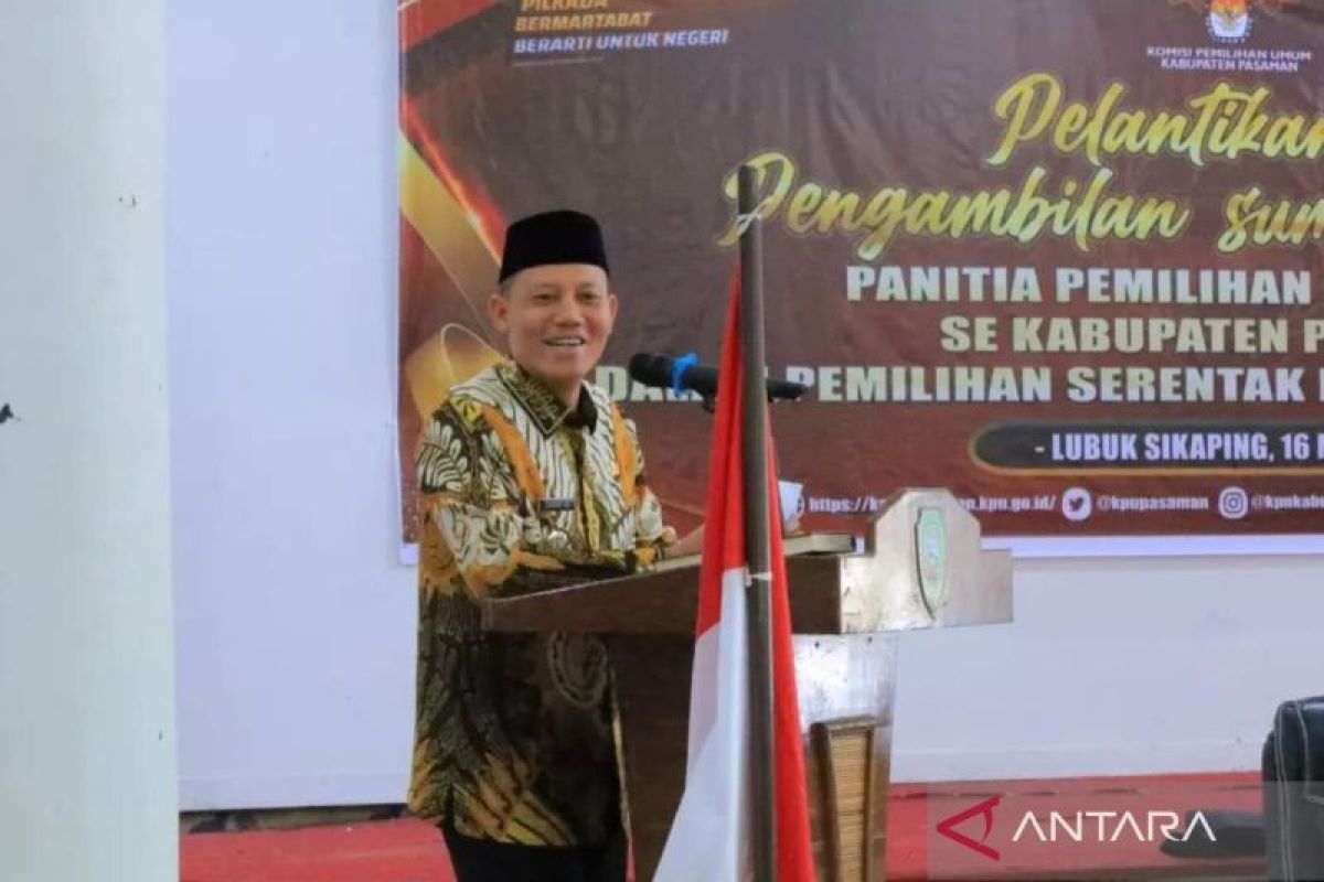 60 orang anggota PPK dilantik, Sabar AS: Selamat Bekerja