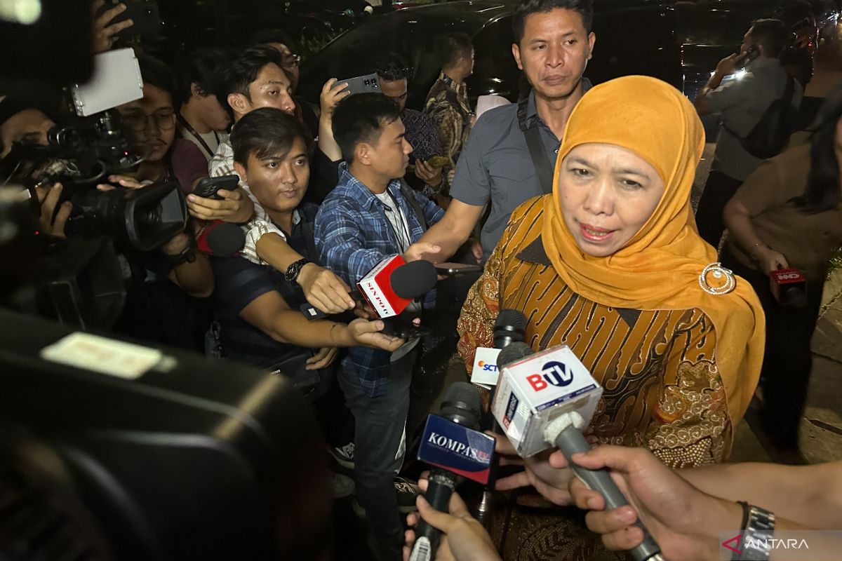 Tiba di rumah dinas Ketum Golkar, Khofifah harap Gerindra ikut dukung dalam pilkada