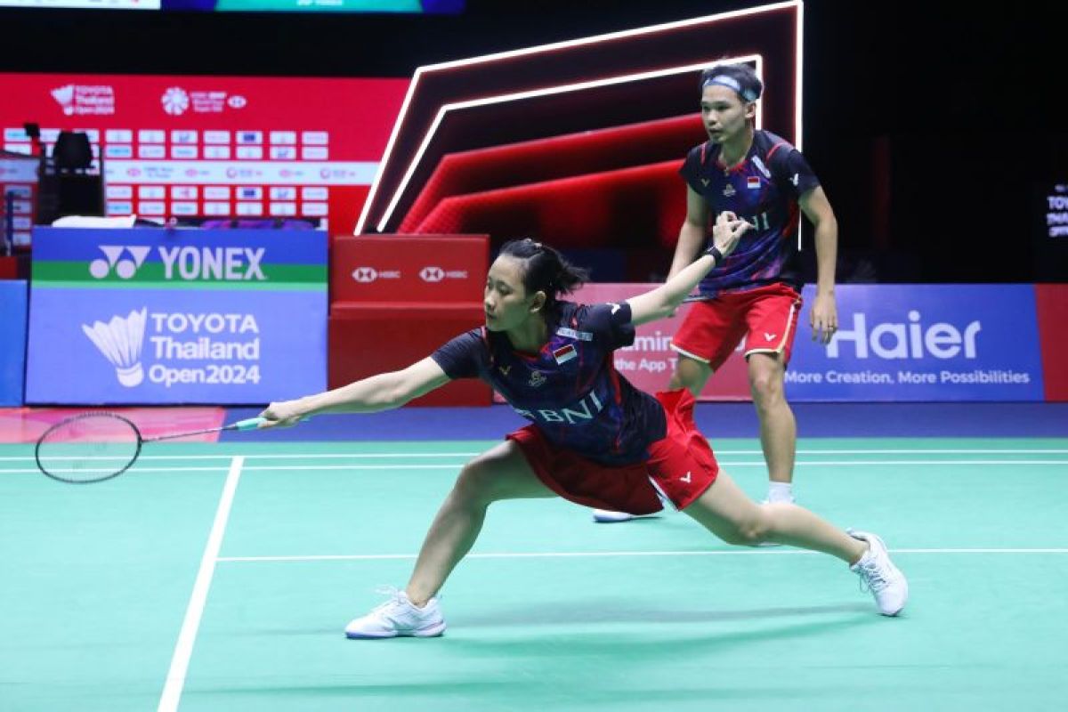 Langkah Rinov/Pitha terhenti  di semifinal Thailand Open 2024