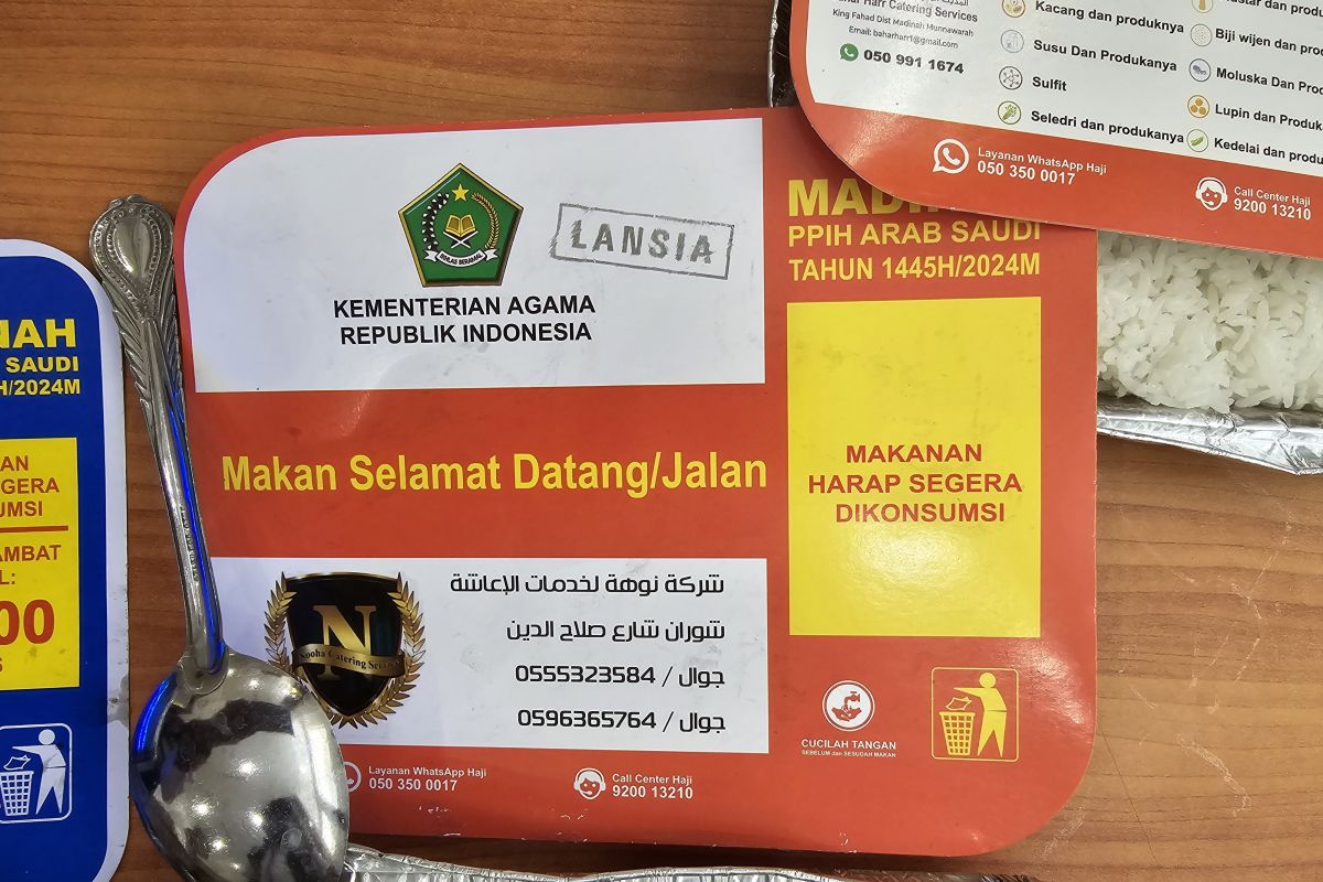 Makanan jamaah calon haji dites sebelum didistribusikan