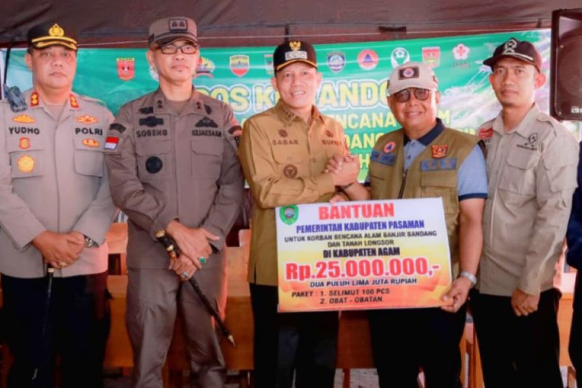 Pemkab Pasaman Peduli, Bupati Sabar AS Antarkan Bantuan Ke Agam dan Tanah Datar