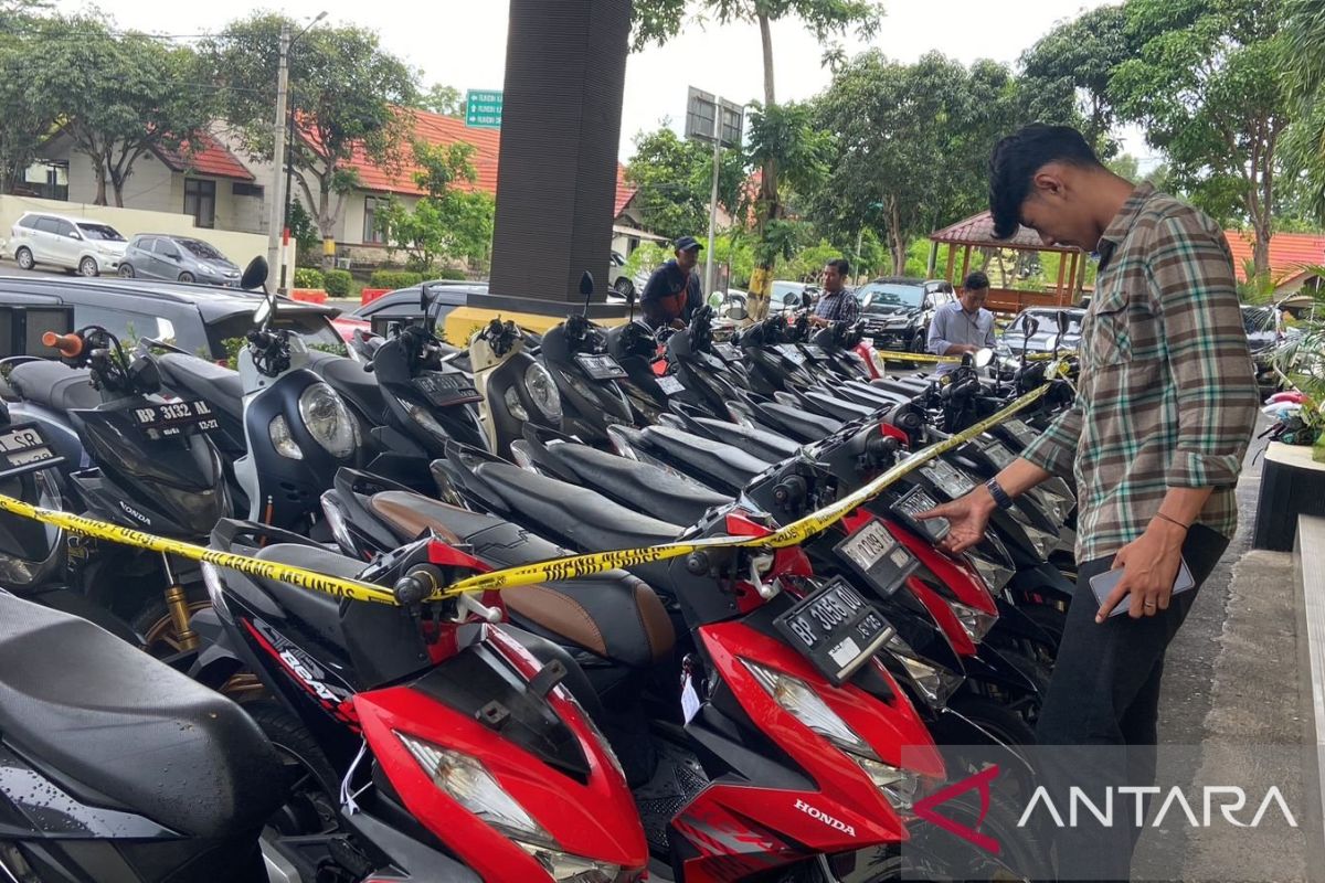 Polisi sita 36 unit sepeda motor hasil curian di Kota Batam