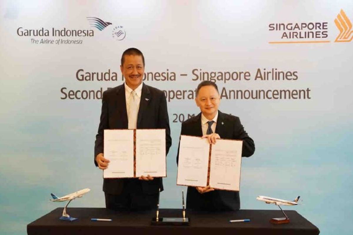 Garuda Indonesia-Singapura Airlines mendukung pengembangan pariwisata